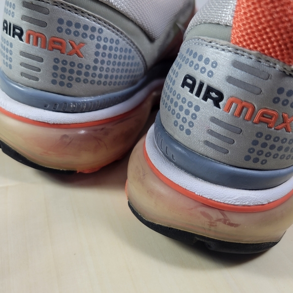 Nike Grey Orange Air Max 2009 Running Sneakers 354750-002 Women's Size 8.5 - Picture 11 of 14